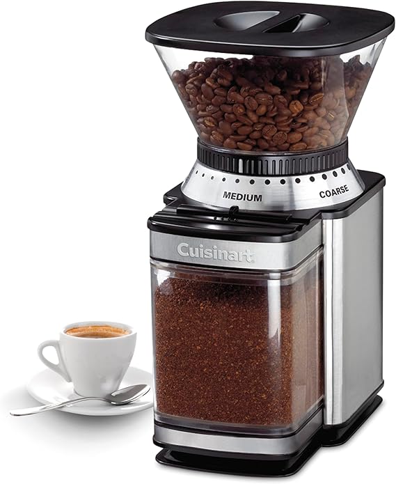 Cuisinart Electric Burr Coffee Grinder, 18-Position Selector, 4-18 Cups