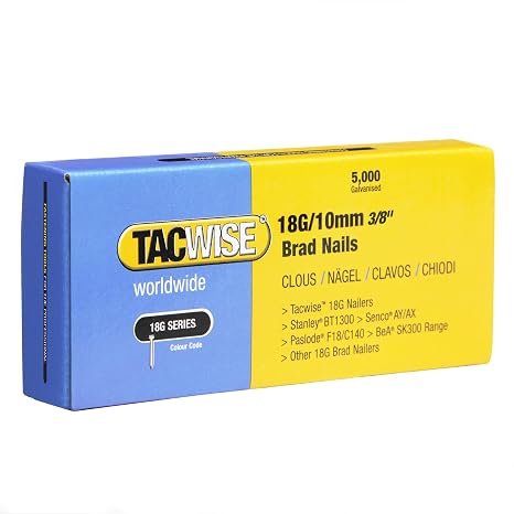 Tacwise 25 mm 18G Galvanised Pin Nails (5000 Pieces)