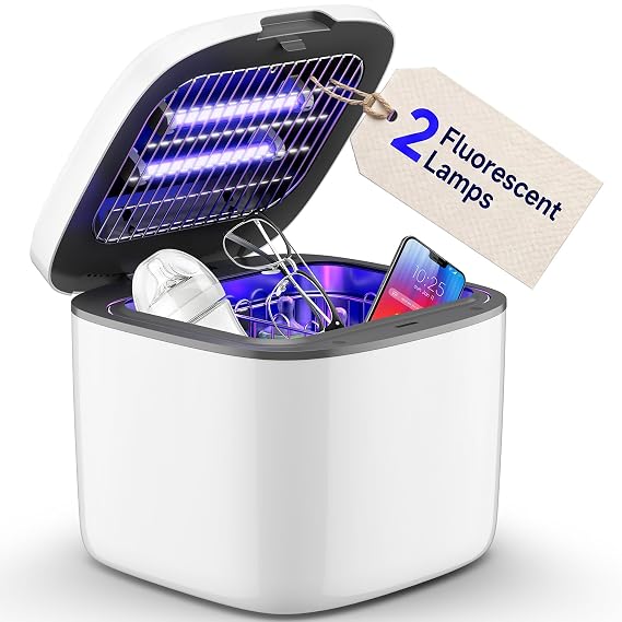 IAGREEA UV Cleaning and Dryer, 4 in 1 UV Box with 2 Fluorescent Tubes