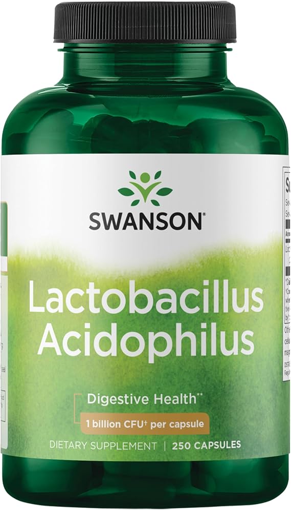 Swanson Lactobacillus Acidophilus Probiotic, 1 Billion CFU, 250 Capsules