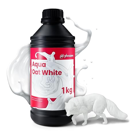 phrozen Aqua 3D Printer Resin [Oat White], 405nm DLP LCD UV-Curing Photopolymer Resin for General Modeling, Prototyping, High Precision Printing, Consumer Series (1KG)