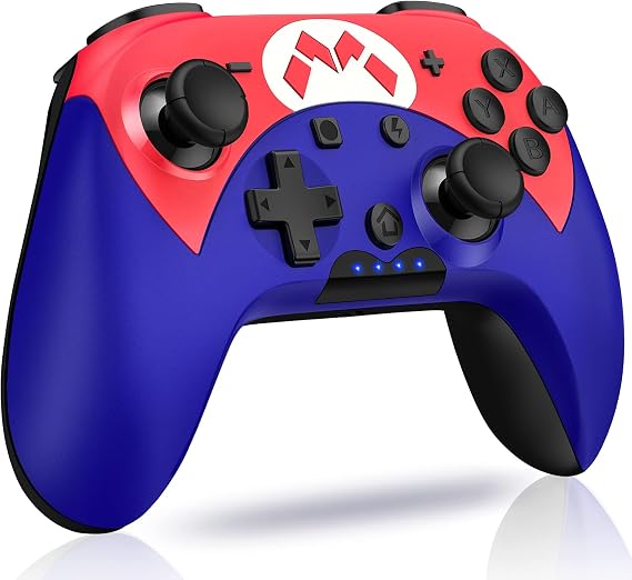 Switch Controller - Wireless Switch Pro Controller for Switch/Switch Lite/Switch OLED with 3 Levels Turbo Function, 4 Levels Adjustable Vibration, Six-Axis Motion Control, One-Key Wake up