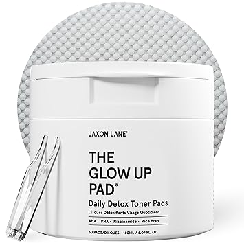 Rice Toner Pads Korean Skin Care Daily Exfoliating Pads for Face: THE GLOW UP Centella AHA PHA Niacinamide Brightening Toner for Mens Skincare, Facial Cleansing, Acne Pores, Dark Spots & Skin Radiance