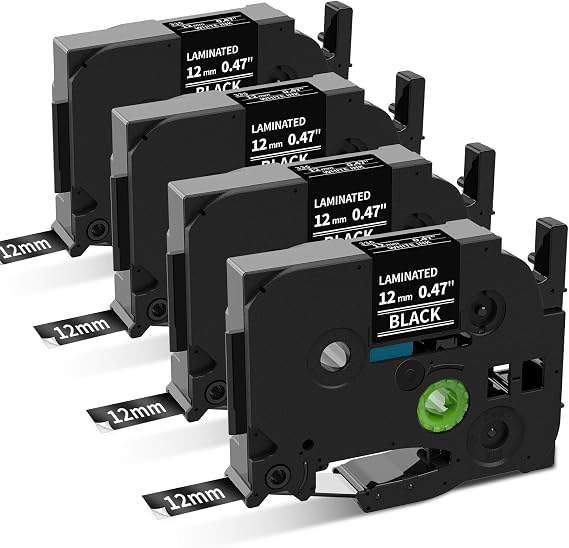 TZe-335 Black Label Tape Compatible with Brother PTouch Label Tape TZe335