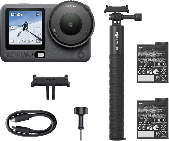 DJI Osmo Action 6 Capture More Combo, 8K Waterproof Action Camera