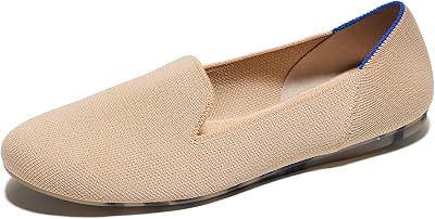 Rothys The Loafer Womens Slip-On Shoes, Rounded-Toe Flats, Made from Recycled Plastic Bottles & Machine Washable