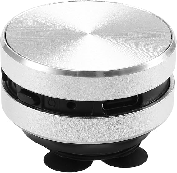 Portable Compatible Bone Conduction Speaker Stereo Sound Bluetooth Speaker Easy Install (Silver)