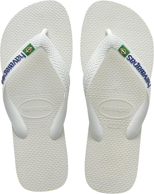 Havaianas Brasil Logo Sandals White