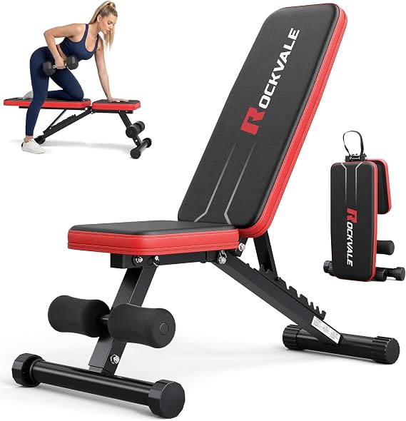 Adjustable Weight Bench Foldable, 300KG Bench Press, Adjustable Foldable Flat/Incline/Decline Bench Press for Home Gym