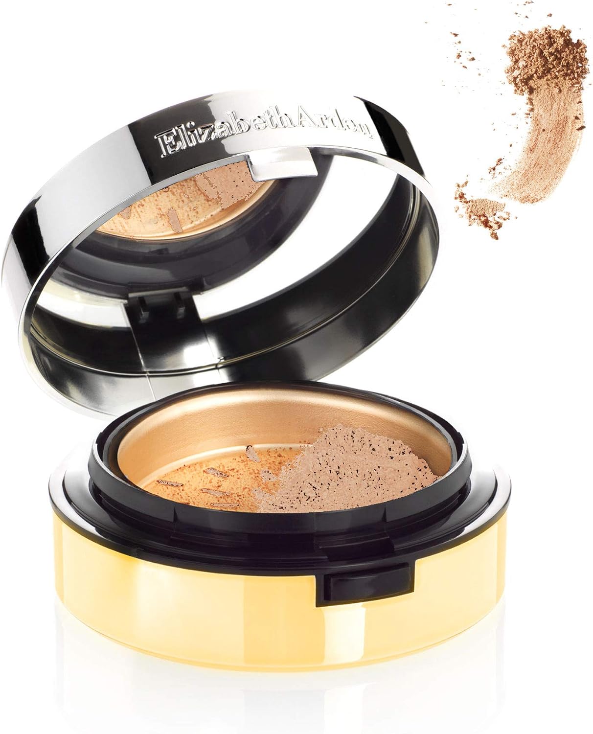 Elizabeth Arden Pure Finish Mineral Powder Foundation in Shade 2, 8.33g, Non-Drying, Skin-Brightening Powder, Sheer to Full Coverage, for Normal to Oily Skin