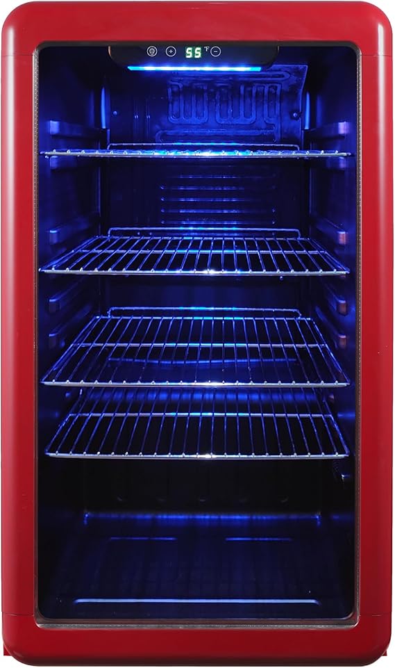Magic Chef MCB34CHR Beverage Cooler, Red