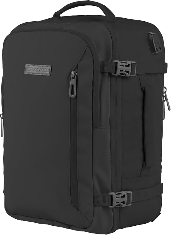Ryanair Hand Luggage 40 x 20 x 25 cm Bag Travel Backpack Hand Luggage Aeroplane Travel Backpack Black