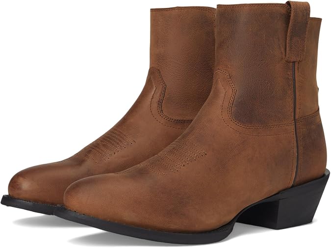 Laredo Mens Cabrera Round Toe Pull On Casual Boots Ankle - Brown