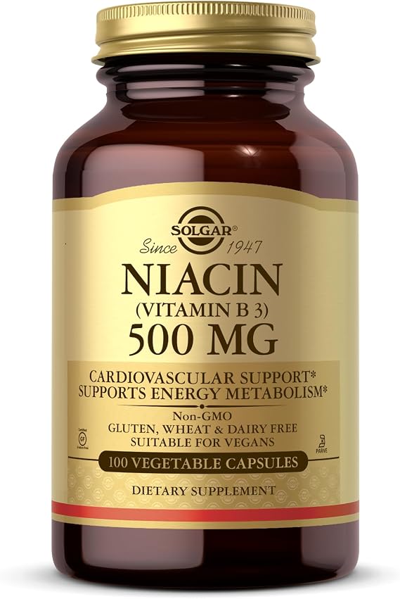 Niacin 500mg Solgar 100 VCaps