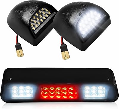 LESAUCE LED License Plate Light for GMC 3rd Brake Light for F150 2004-2008
