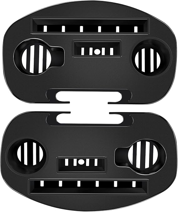 Zero Gravity Chair Tray, 2 Pack Upgraded Version Cup Holder for Zero Gravity Chair, Utility Clip-On Chair Table/Tray for iPhone/iPad/Tea Cup/Books -Black...