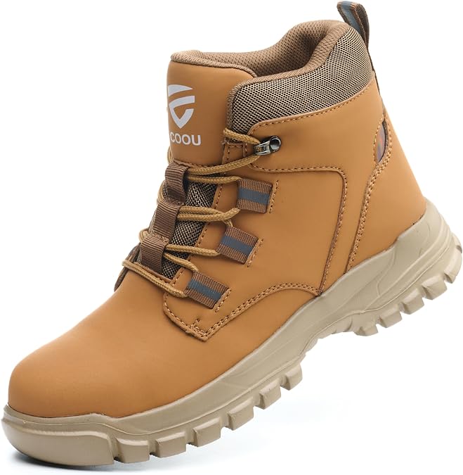 Steel Toe Shoes for Women Men Comfortable Safety Toe Boots | Puncture Resistant Lightweight Steel Toe Work Boots