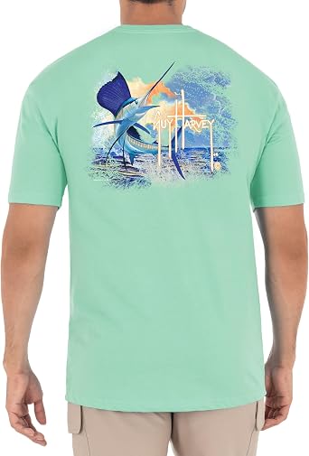 Guy Harvey Mens Short Sleeve OG Cotton Graphic T-Shirt