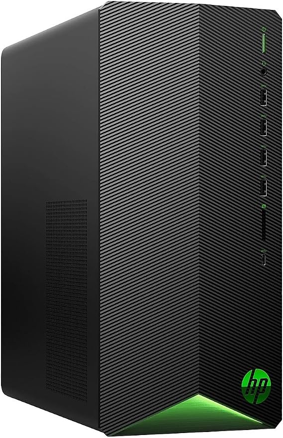 HP Pavilion Gaming Desktop PC - AMD 6-Core Ryzen 5 5600G Processor, AMD Radeon RX5500, 8GB RAM, 256GB PCIe NVMe SSD, Win 10 Home
