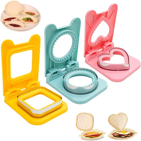 Uncrustable Sandwich Cutter, Crustless Sandwich sealer, Cut and Seal