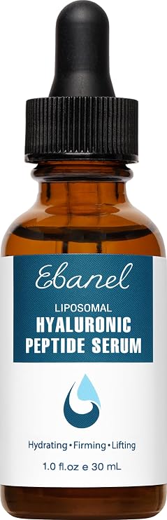 Ebanel Hyaluronic Acid Serum for Face with Peptides, Niacinamide, Vitamin C