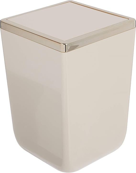 Primanova Tuscan Trash Can 6 Lt Beige Gold