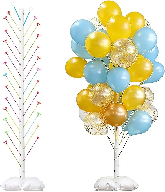 Balloon Stand Kit, 170cm Height Adjustable Balloon Column Stand for Party | Balloons Sticks with Filling Water Base, Balloons Stands for Floor for Wedding Baby Shower Birthday Decorations