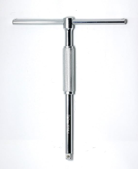 Ko-ken 3715SLK 3/8 Sq. T Handle Sliding Bar 236 200mm | T-handle with 3/8 Sq. drive, sliding bar and free-turn grip, measuring 236 200mm.