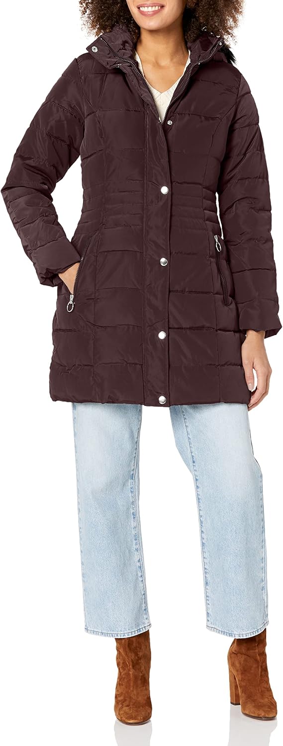 Big Chill Women's Faux Memory Puffer Coat