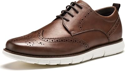 CGRRBW Mens Dress Shoes Casual Oxford Shoes Dress Sneakers Business Wingtip Brogue Office Shoes