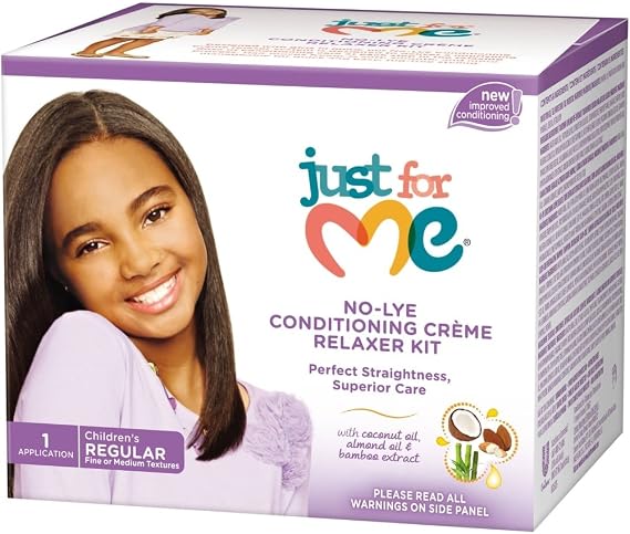 Just For Me No-Lye Conditioning Creme Relaxer Kit, Regular