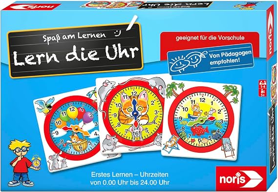 noris "Lern die Uhr Eductional Game (Multi-Color)