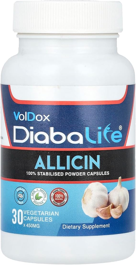 Allimax VolDox, Diabalife, Allicin, 30 Vegetarian Capsules