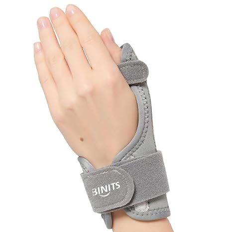 Thumb Brace for Right & Left Hand, Adjustable Thumb Spica Splint for CMC Pain Relief - Arthritis - Tendonitis - Sprains Carpal Tunnel - Thumb Stabilizer for Women and Men