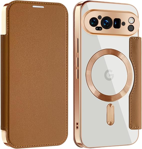 Google Pixel 10 Pro Case, Notebook Type, Back Cover, Transparent, Magsafe Compatible, Wallet Type, Shockproof, Thin, Pixel 10 Pro Case, Mag-Safe, Mobile Phone Cover, Card Holder, Stand Function