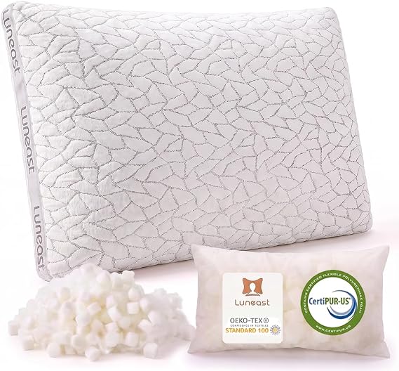 Adjustable Memory Foam Pillow, Queen,Extra Fill, Washable Cover