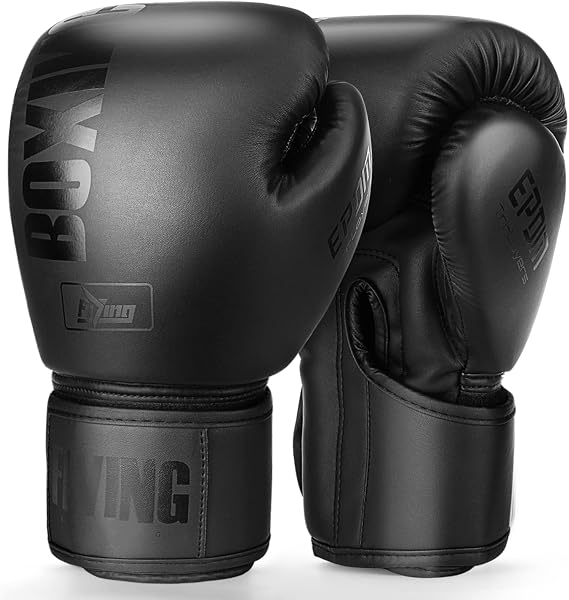 Boxing Gloves for Men and Women Suitable for Boxing Kickboxing Mixed Martial Arts Muay Thai MMA Heavy Bag Fighting Training Black, 16oz