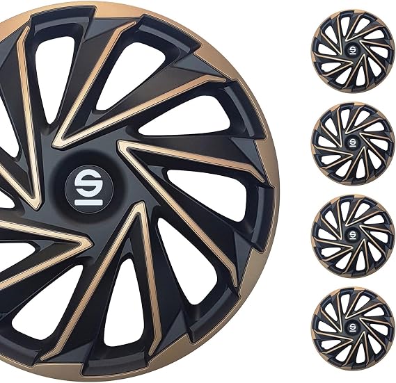 Sparco Wheel Covers Varese - 16-inch - Gold/Black - Set of 4 pieces