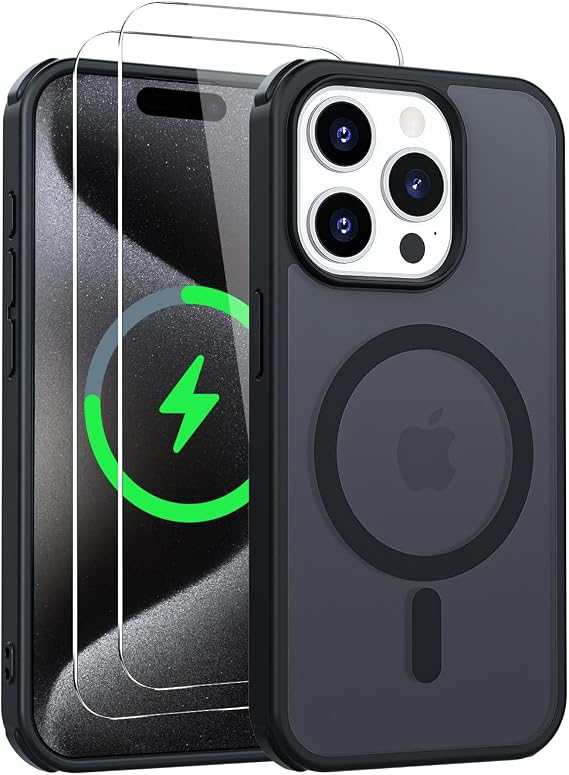 for iPhone 16 Pro Case Magnetic Phone Case Compatible with MagSafe, Military-Grade Slim Shockproof Cover Translucent Matte for iPhone 16 Pro 6.1''
