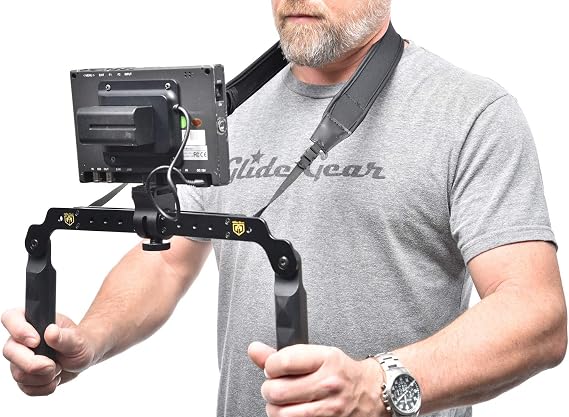 Glide Gear TB 500 Dual Handle Video Camera Field Monitor Stand Mount Rig