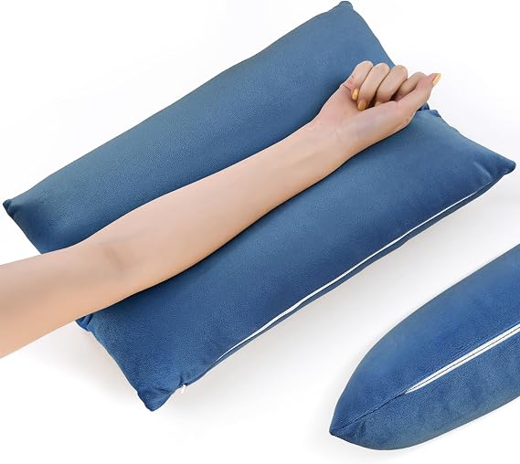 Comfortable Arm Rest Pillow for Better Sleep and Recovery Ideal Support for Swelling, Injury and Surgery Recovery Perfect for Side Sleepers (Dark Blue)