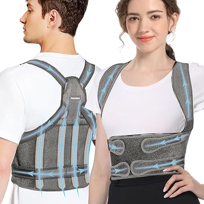 Posture Corrector for Women and Men, Adjustable Back Brace & Straightener for Scoliosis - Hunchback Correction - Back PainSpine CorrectorBack Support and Posture Trainer Small