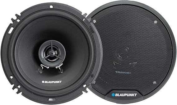 BLAUPUNKT BPS-E652 6-inch 2-Way Car Speakers 80W with Grilles - High-Fidelity Sound, Durable Construction, Easy Installation - Includes 2 Speakers Bundle with Gravity Magnet Phone Holder