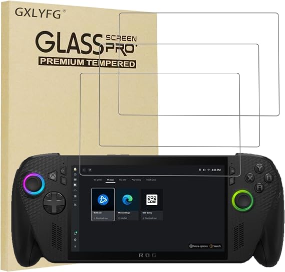 強化ガラススクリーンプロテクター 3枚パック ROG Xbox Ally X Handheld 2025 7インチフルカバー 傷防止 気泡なし 硬度9H