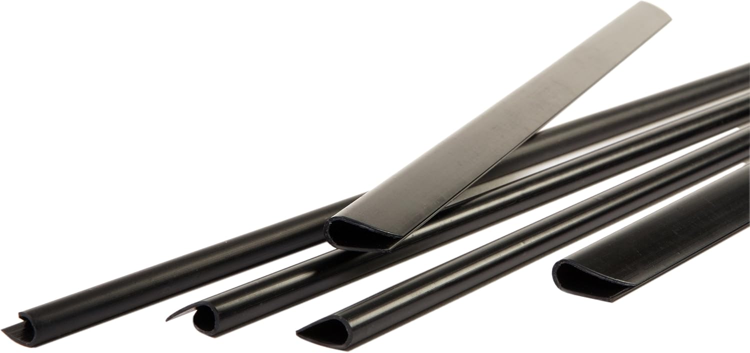 Pavo A4 3mm Slide Binders - Black Pack of 100