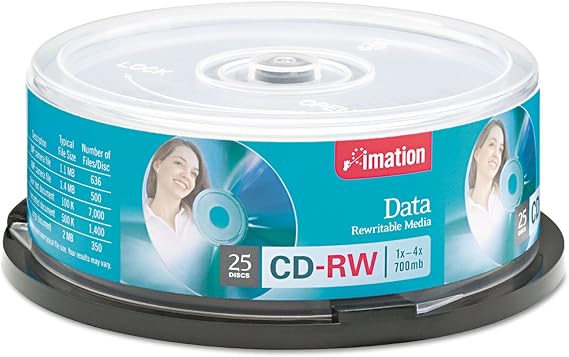 Imation 700MB/80 Min CD-RW (25-Pack)