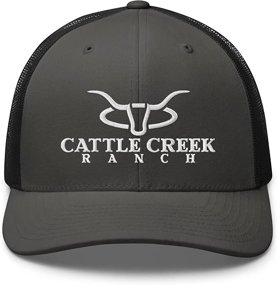 Cattle Creek Ranch Trucker Hat Men - Mesh Baseball Snapback Cap - Trucker Hat