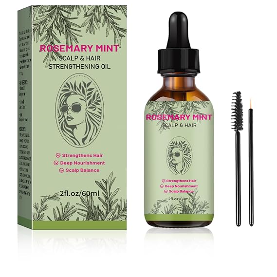 Rosemary Mint Scalp & Hair Oil Natural Botanical Blend, 60ml