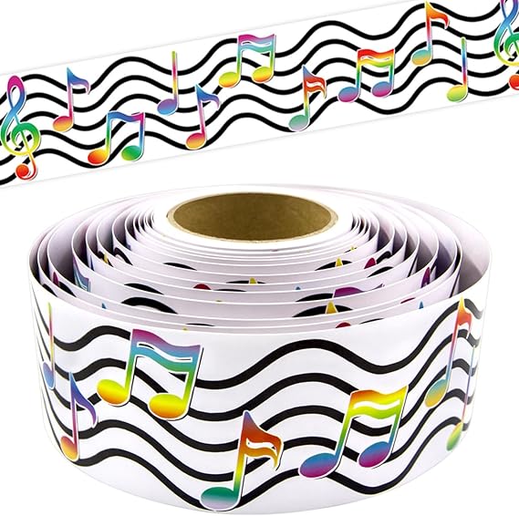Fancy Land Music Bulletin Board Border Musical Notes Music Room Decoration