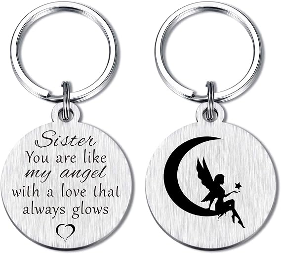 Sister Gifts from Brother, Sentimental Sisters Keychain, Christmas